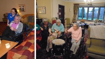 Kiddley Divey entertainment hits the right note at Tetbury care home